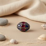 Load image into Gallery viewer, Gemstone Beads in Silver | Ruby, Sapphire, Emerald | Luxury Jewelry