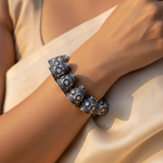 将图像加载到图库查看器中, Beaded Silver Pendant Charms | Diamond Encrusted Jewelry