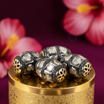 Load image into Gallery viewer, Beaded Diamond-Cut Beads for Jewelry Making | Gold & Silver Design