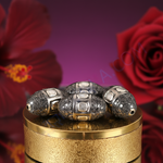 Load image into Gallery viewer, Beaded Silver Beads with Diamond Accents | Jewelry Design