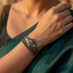 Load image into Gallery viewer, Beaded Silver Ring with Diamonds | Luxury Ring for Women