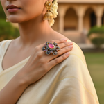 Load image into Gallery viewer, Gemstone Ring for Women | Ruby & Sapphire | Art Palace Jewelry