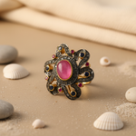Load image into Gallery viewer, Gemstone Ring for Women | Ruby & Sapphire | Art Palace Jewelry