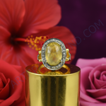 Load image into Gallery viewer, Yellow Sapphire Ring for Women | Gold Plated Jewelry
