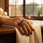 Load image into Gallery viewer, gold plating Ruby Ring with Diamonds | Luxury Women's Jewelry