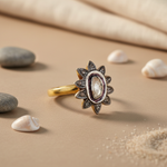 Load image into Gallery viewer, Vintage Diamond Cluster Ring | gold plating Ring | Women's Jewelry