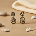 Load image into Gallery viewer, gold plating Teardrop Earrings with Diamonds | Luxury Jewelry for Women