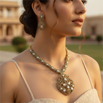 Load image into Gallery viewer, gold plating Filigree Necklace & Earrings Set | Women's Jewelry Gift