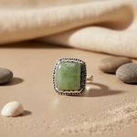Load image into Gallery viewer, 925 Silver Prehnite Ring for Women | Gemstone Jewelry