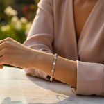 Load image into Gallery viewer, Silver Cubic Zirconia Bracelet for Women | Party Jewelry