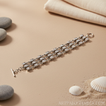 Load image into Gallery viewer, Silver Cubic Zirconia Bracelet | Women's Fashion Jewelry