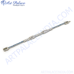 Load image into Gallery viewer, Sterling silver bracelet featuring diamonds and sapphire gemstones, perfect for women's fashion and gift giving.