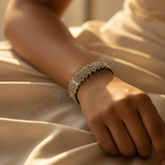 Load image into Gallery viewer, Silver Geometric Bracelet | Sterling Silver Bracelet for Women