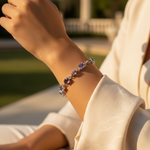 Load image into Gallery viewer, 925 Silver Amethyst Bracelet for Women | Luxury Jewelry