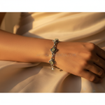 Load image into Gallery viewer, 925 Silver Green Gemstone Bracelet for Women | Daily Wear Jewelry