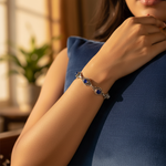 Load image into Gallery viewer, 925 Silver Blue Gemstone Bracelet for Women | Gift Jewelry