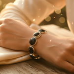 Load image into Gallery viewer, 925 Silver Onyx Bracelet for Women | Statement Jewelry