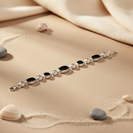 Load image into Gallery viewer, 925 Silver Black Onyx & CZ Bracelet for Women | Gift Jewelry