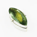 将图像加载到图库查看器中, 925 Silver Green Gemstone Pendant | Marquise Cut | Women's Jewelry