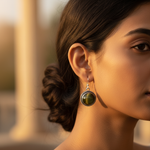 Load image into Gallery viewer, Silver Cufflinks with Gemstone | Formal Wear Accessories