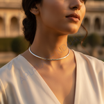 将图像加载到图库查看器中, Silver Collar Necklace for Women | Minimalist Jewelry