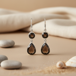 Load image into Gallery viewer, 925 Sterling Silver Earrings with Gemstone | Dangle Earrings for Women