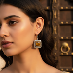 将图像加载到图库查看器中, 925 Silver Tiger Eye Earrings for Women | Gemstone Jewelry
