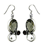 将图像加载到图库查看器中, 925 Silver Green Amethyst Earrings for Women | Daily Wear