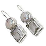Load image into Gallery viewer, 925 Silver Pearl & Quartz Earrings | Women's Elegant Jewelry