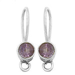 将图像加载到图库查看器中, 925 Silver Amethyst Drop Earrings for Women | Gemstone Jewelry