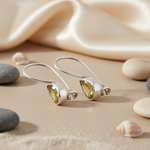 Load image into Gallery viewer, 925 Silver Citrine Drop Earrings for Women | Gemstone Jewelry