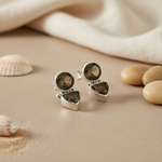 将图像加载到图库查看器中, 925 Silver Smoky Quartz Earrings for Women | Gemstone Jewelry