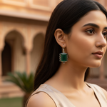 Load image into Gallery viewer, Emerald Earrings in 925 Sterling Silver for Women | Gift