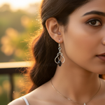 Load image into Gallery viewer, 925 Silver Smoky Quartz Earrings for Women | Dangle Earrings