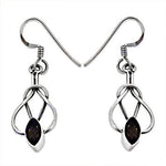 Load image into Gallery viewer, 925 Silver Smoky Quartz Earrings for Women | Dangle Earrings