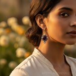 Load image into Gallery viewer, 925 Silver Amethyst Drop Earrings for Women | Gemstone Jewelry