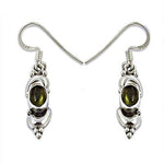将图像加载到图库查看器中, 925 Sterling Silver Green Stone Earrings for Women | Gift