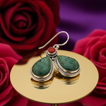 Load image into Gallery viewer, 925 Silver Turquoise & Coral Earrings for Women | Dangle Jewelry