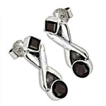 将图像加载到图库查看器中, 925 Silver Garnet Earrings for Women | Dangle Earrings Gift