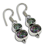 Load image into Gallery viewer, 925 Silver Mystic Topaz Earrings for Women | Gemstone Jewelry
