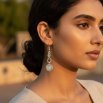 Load image into Gallery viewer, 925 Sterling Silver Moonstone Drop Earrings for Women | Gift