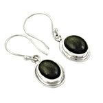 将图像加载到图库查看器中, 925 Silver Green Stone Drop Earrings for Women | Gift