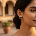 Load image into Gallery viewer, 925 Silver Garnet Stud Earrings for Women | Gemstone Jewelry
