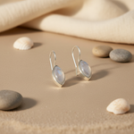 将图像加载到图库查看器中, 925 Silver Moonstone Teardrop Earrings for Women | Dainty Jewelry