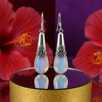 Load image into Gallery viewer, 925 Sterling Silver Opalite Teardrop Earrings for Women
