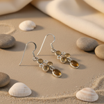 将图像加载到图库查看器中, 925 Silver Citrine Drop Earrings for Women | Gemstone Jewelry