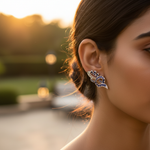 将图像加载到图库查看器中, Silver Sapphire Stud Earrings for Women | Dainty Jewelry Gift