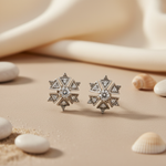 将图像加载到图库查看器中, Silver Stud Earrings with Cubic Zirconia | For Women | Gift