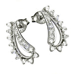 将图像加载到图库查看器中, 925 Silver Cubic Zirconia Stud Earrings | Women's Jewelry Gift