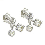 将图像加载到图库查看器中, Silver Cubic Zirconia Earrings for Women | Daily Wear Jewelry